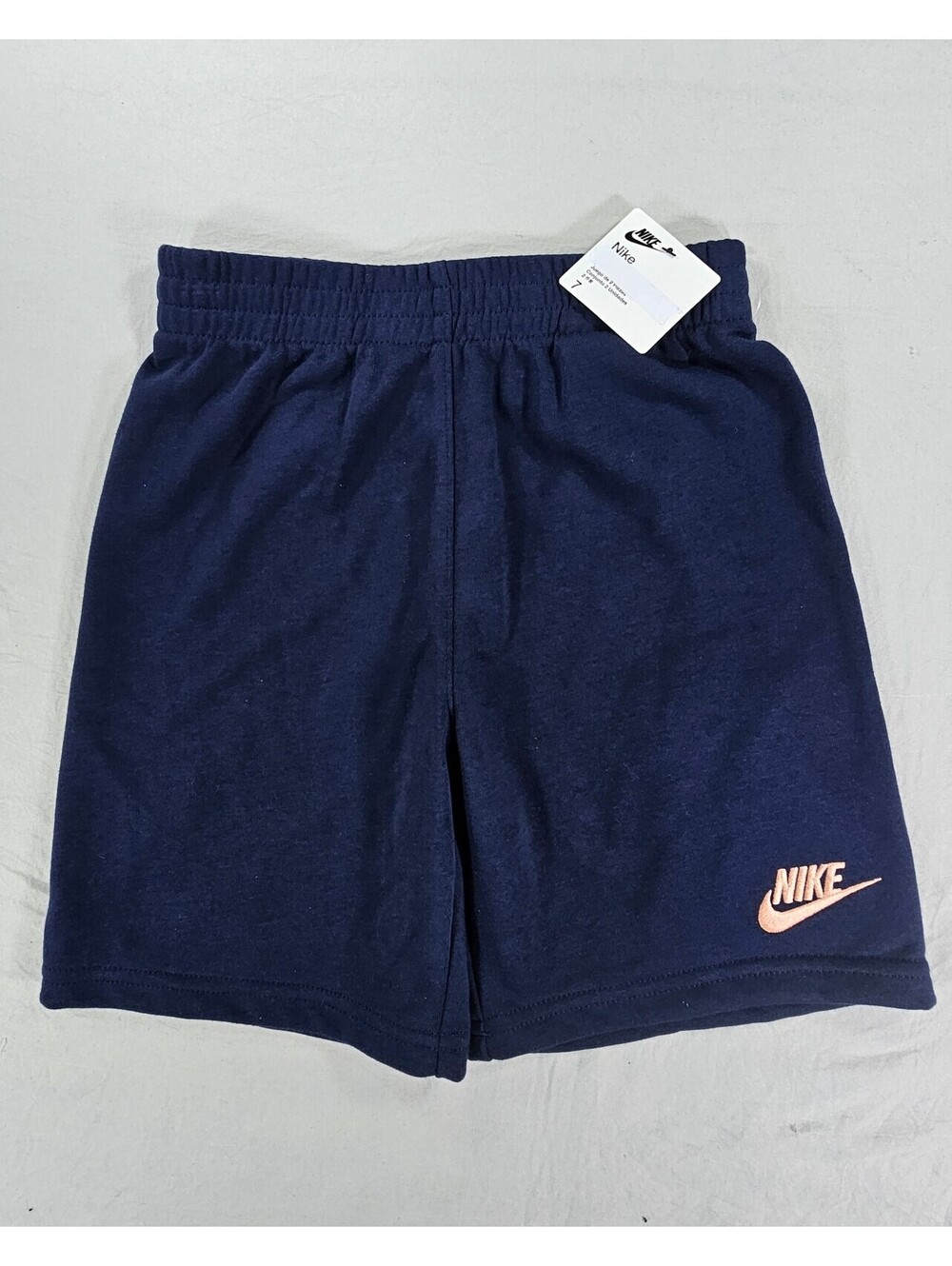 Nike Kids' Navy Blue  Cotton Blend Shorts. Size 7. #backtoschool
